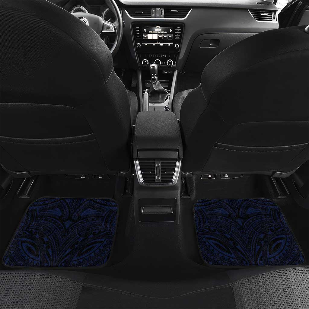 French Polynesia Tuamotu Archipelago Car Mats Polynesian Pattern Unique Style LT05 Set 2pcs - Back Navy - Polynesian Pride