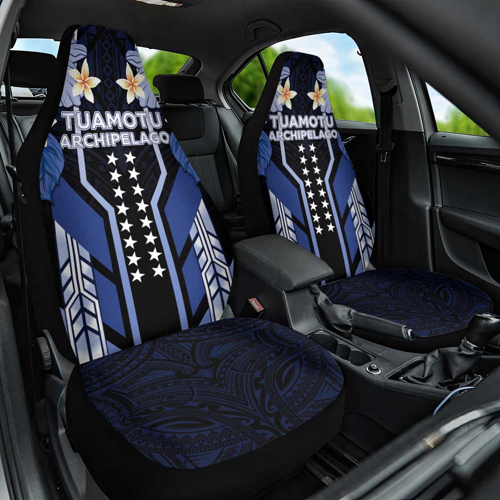 French Polynesia Tuamotu Archipelago Car Seat Cover Polynesian Pattern Unique Style LT05 One Size Navy - Polynesian Pride