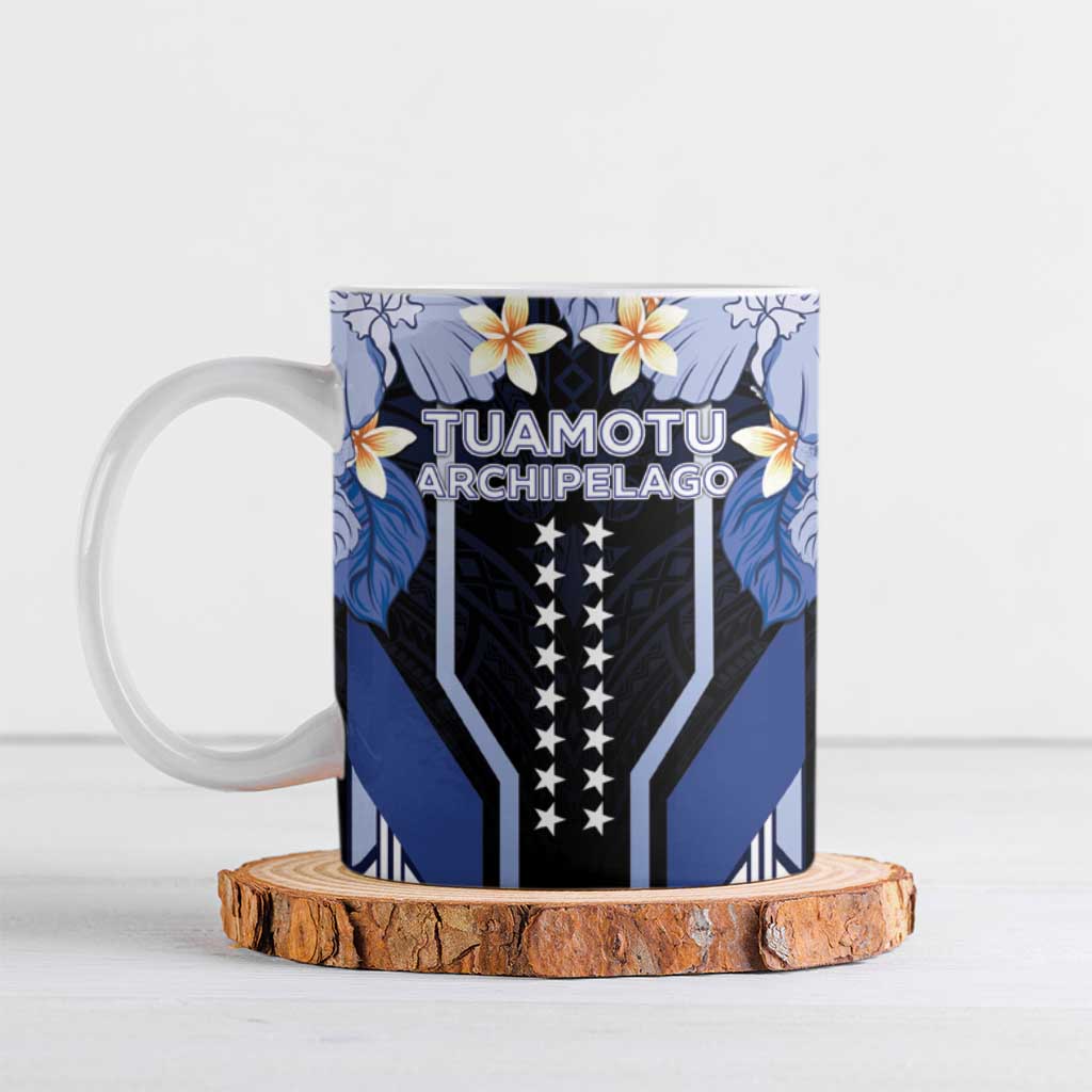 French Polynesia Tuamotu Archipelago Ceramic Mug Polynesian Pattern Unique Style LT05 Navy - Polynesian Pride