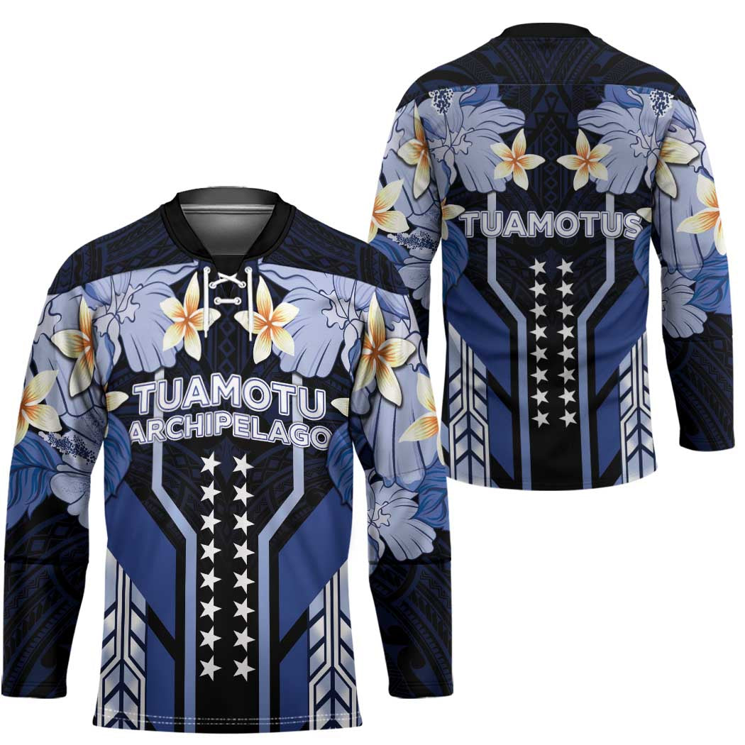 French Polynesia Tuamotu Archipelago Hockey Jersey Polynesian Pattern Unique Style LT05 - Polynesian Pride