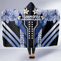 French Polynesia Tuamotu Archipelago Hooded Blanket Polynesian Pattern Unique Style LT05 One Size Navy - Polynesian Pride