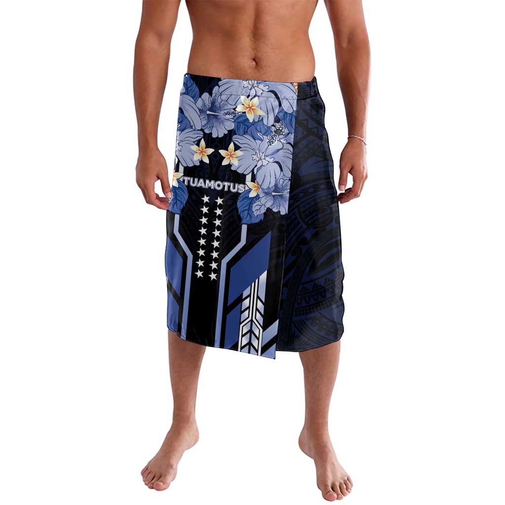 French Polynesia Tuamotu Archipelago Lavalava Polynesian Pattern Unique Style LT05 Navy - Polynesian Pride