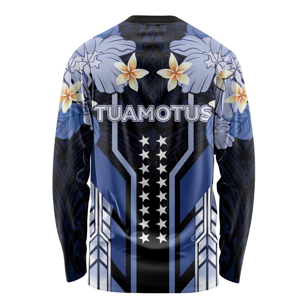 French Polynesia Tuamotu Archipelago Long Sleeve Shirt Polynesian Pattern Unique Style
