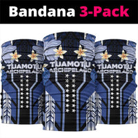 French Polynesia Tuamotu Archipelago Neck Gaiter Polynesian Pattern Unique Style LT05 package One Size: 25*50cm Navy - Polynesian Pride