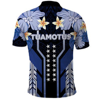 French Polynesia Tuamotu Archipelago Polo Shirt Polynesian Pattern Unique Style LT05 - Polynesian Pride