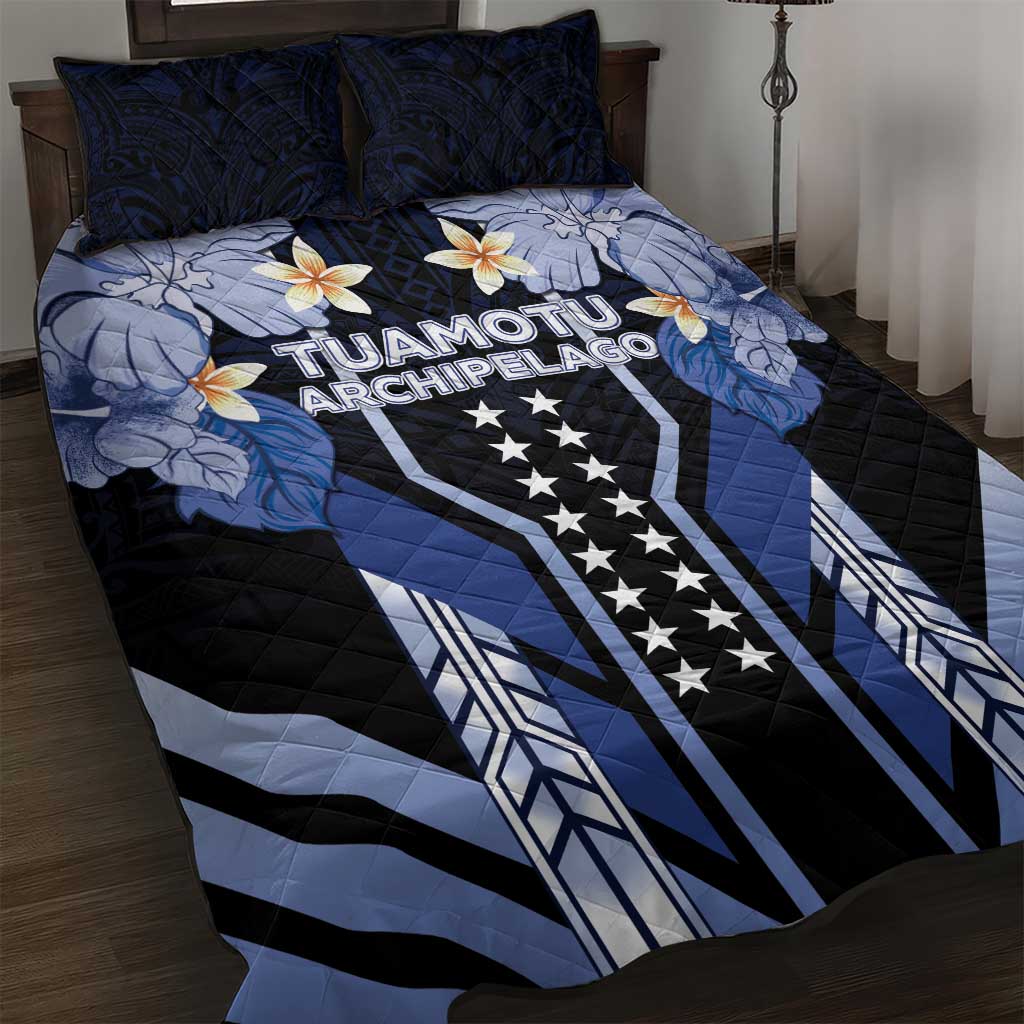 French Polynesia Tuamotu Archipelago Quilt Bed Set Polynesian Pattern Unique Style LT05 Navy - Polynesian Pride