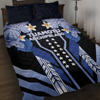 French Polynesia Tuamotu Archipelago Quilt Bed Set Polynesian Pattern Unique Style LT05 Navy - Polynesian Pride
