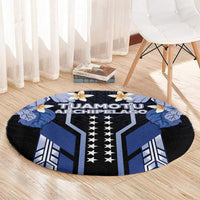 French Polynesia Tuamotu Archipelago Round Carpet Polynesian Pattern Unique Style LT05 - Polynesian Pride