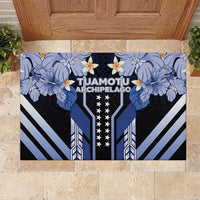 French Polynesia Tuamotu Archipelago Rubber Doormat Polynesian Pattern Unique Style