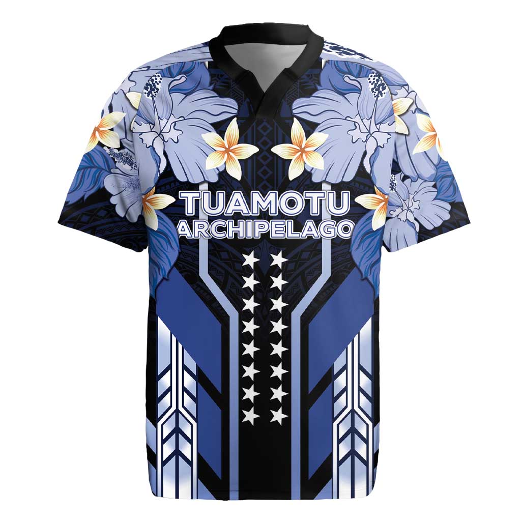 French Polynesia Tuamotu Archipelago Rugby Jersey Polynesian Pattern Unique Style LT05 Navy - Polynesian Pride