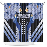 French Polynesia Tuamotu Archipelago Shower Curtain Polynesian Pattern Unique Style LT05 Navy - Polynesian Pride