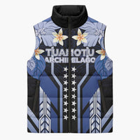 French Polynesia Tuamotu Archipelago Sleeveless Puffer Jacket Polynesian Pattern Unique Style LT05 Unisex Navy - Polynesian Pride