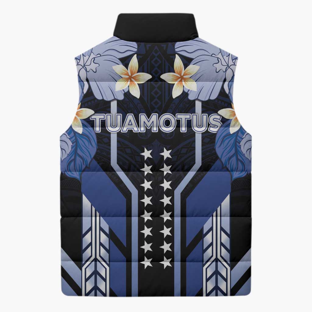 French Polynesia Tuamotu Archipelago Sleeveless Puffer Jacket Polynesian Pattern Unique Style LT05 - Polynesian Pride