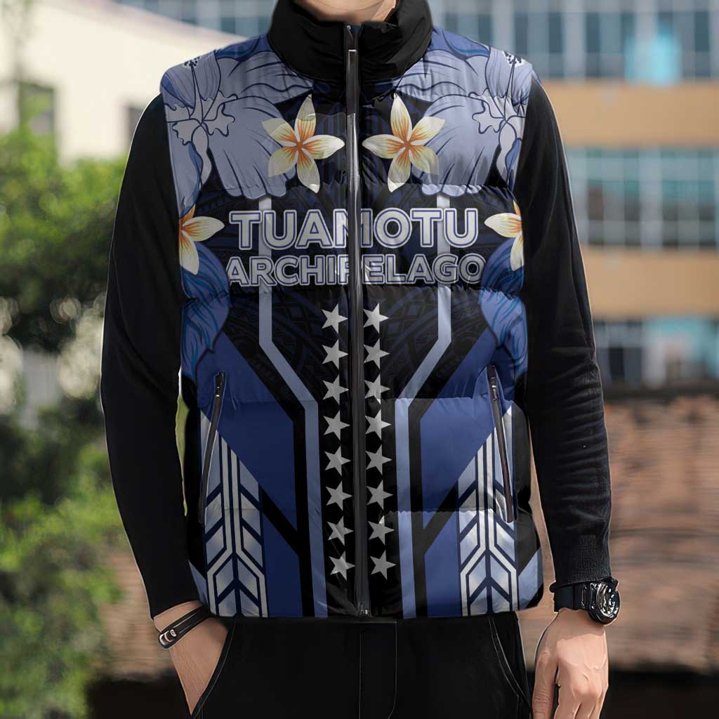 French Polynesia Tuamotu Archipelago Sleeveless Puffer Jacket Polynesian Pattern Unique Style LT05 - Polynesian Pride