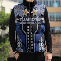 French Polynesia Tuamotu Archipelago Sleeveless Puffer Jacket Polynesian Pattern Unique Style LT05 - Polynesian Pride