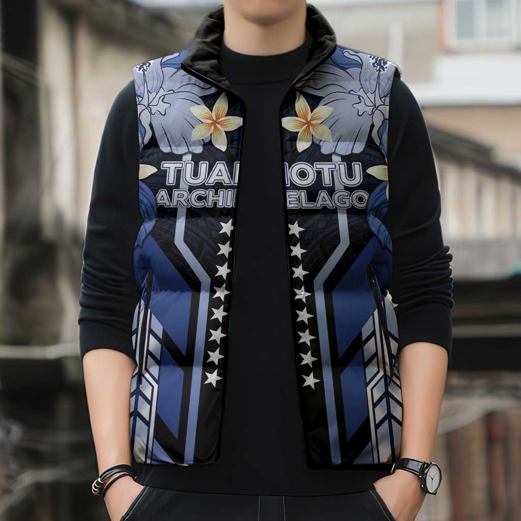 French Polynesia Tuamotu Archipelago Sleeveless Puffer Jacket Polynesian Pattern Unique Style LT05 - Polynesian Pride