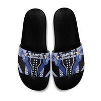 French Polynesia Tuamotu Archipelago Slide Sandals Polynesian Pattern Unique Style