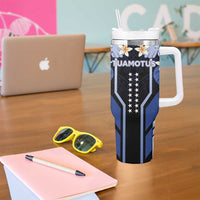 French Polynesia Tuamotu Archipelago Tumbler With Handle Polynesian Pattern Unique Style LT05 - Polynesian Pride
