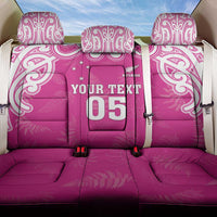 New Zealand Fern Women Rugby Custom Back Car Seat Cover Pink Maori Pattern LT05 One Size Pink - Polynesian Pride