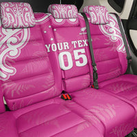 New Zealand Fern Women Rugby Custom Back Car Seat Cover Pink Maori Pattern LT05 - Polynesian Pride