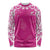 New Zealand Fern Women Rugby Custom Long Sleeve Shirt Pink Maori Pattern