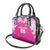 New Zealand Fern Women Rugby Custom Shoulder Handbag Pink Maori Pattern