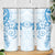 Blue Polynesian Pattern With Plumeria Flowers Skinny Tumbler