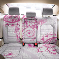Polynesian Pattern With Plumeria Flowers Back Car Seat Cover Pink