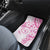 Polynesian Pattern With Plumeria Flowers Car Mats Pink