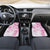 Polynesian Pattern With Plumeria Flowers Car Mats Pink