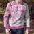 Polynesian Pattern With Plumeria Flowers Ugly Christmas Sweater Pink