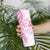 Pink Polynesian Pattern With Plumeria Flowers Skinny Tumbler