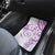 Polynesian Pattern With Plumeria Flowers Car Mats Purple