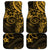 Polynesian Sunset Plumeria Car Mats Gold Polynesian Tattoo