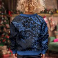 Polynesian Sunset Plumeria Kid Ugly Christmas Sweater Navy Polynesian Tattoo LT05 - Polynesian Pride