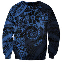 Polynesian Sunset Plumeria Sweatshirt Navy Polynesian Tattoo