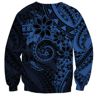 Polynesian Sunset Plumeria Sweatshirt Navy Polynesian Tattoo