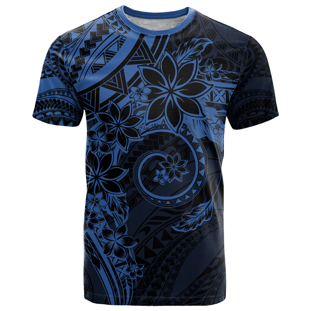 Polynesian Sunset Plumeria T Shirt Navy Polynesian Tattoo LT05 Navy - Polynesian Pride