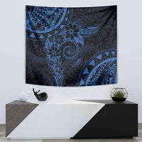 Polynesian Sunset Plumeria Tapestry Navy Polynesian Tattoo