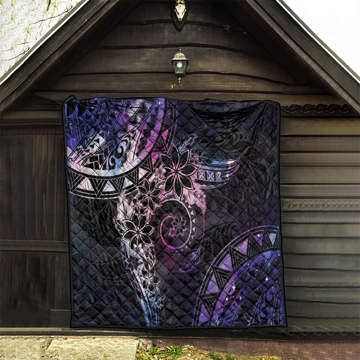 Polynesian Sunset Plumeria Quilt Galaxy Polynesian Tattoo LT05 - Polynesian Pride