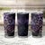 Galaxy Polynesian Pattern With Plumeria Flowers Tumbler Cup