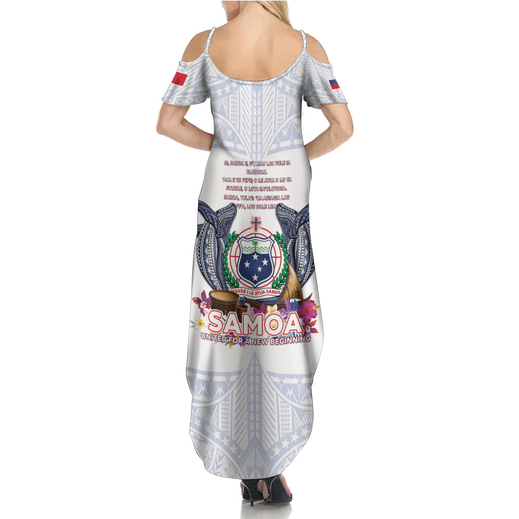 Samoa Independence Day Family Matching Summer Maxi Dress and Hawaiian Shirt Samoa United For A New Beginning LT05 - Polynesian Pride