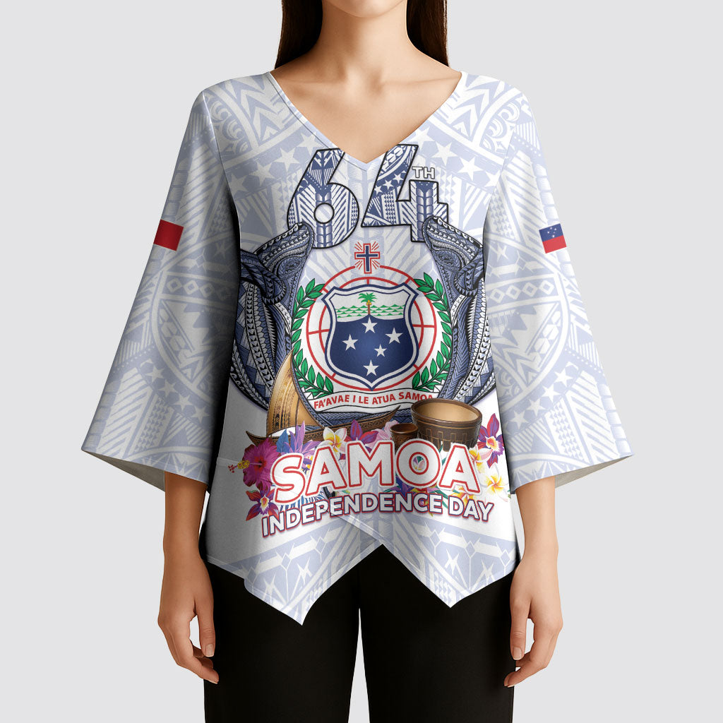 Samoa Independence Day Kimono Sleeve Blouse Samoa United For A New Beginning