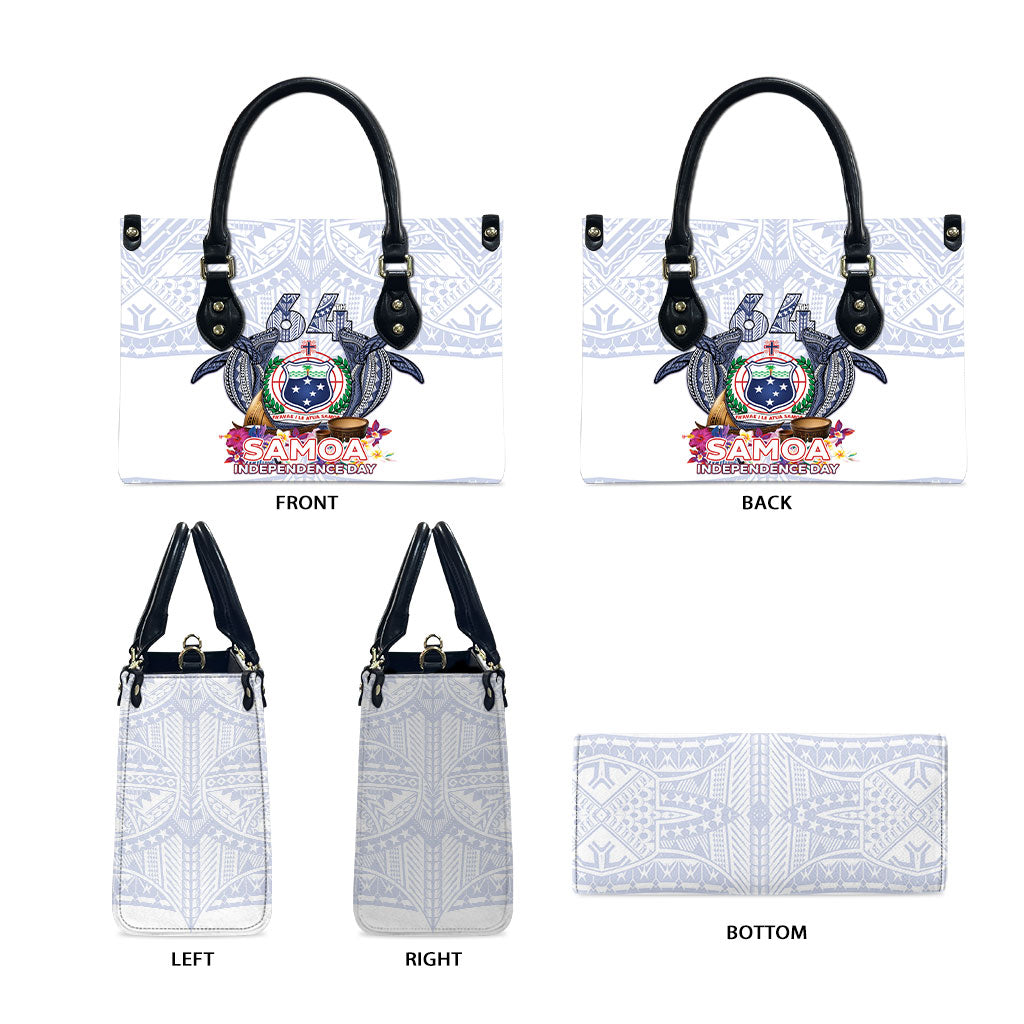 Samoa Independence Day Leather Bag Samoa United For A New Beginning LT05 - Polynesian Pride