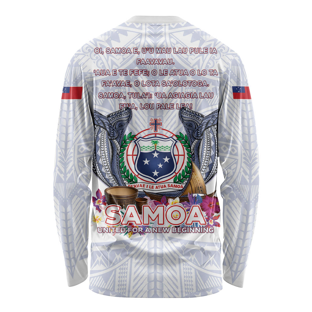 Samoa Independence Day Long Sleeve Shirt Samoa United For A New Beginning