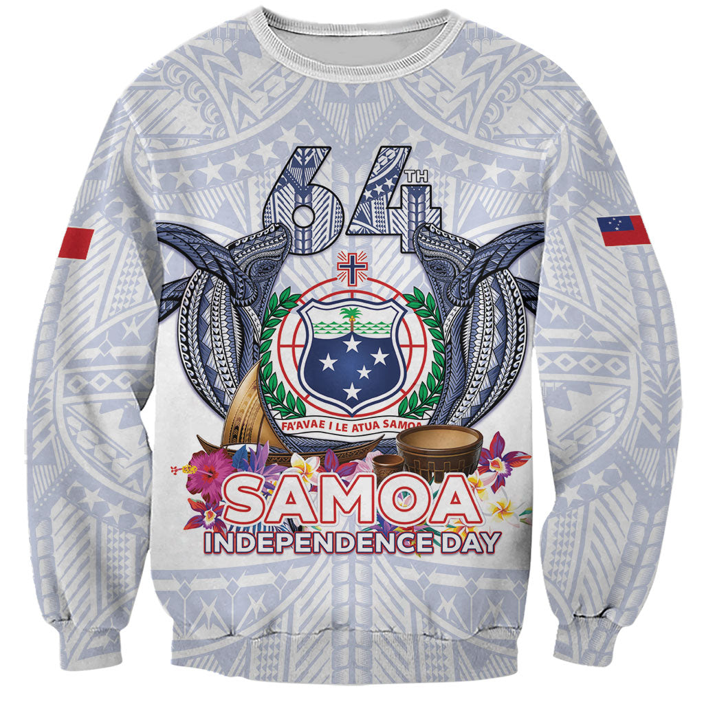 Samoa Independence Day Sweatshirt Samoa United For A New Beginning LT05 Unisex White - Polynesian Pride