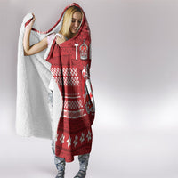 Tonga King Tupou VI Day Hooded Blanket Traditional Tongan Kupesi Pattern