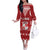 Tonga King Tupou VI Day Off The Shoulder Long Sleeve Dress Traditional Tongan Kupesi Pattern