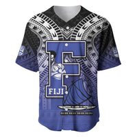 Custom Fiji Drua Baseball Jersey Fijian Tapa Pattern