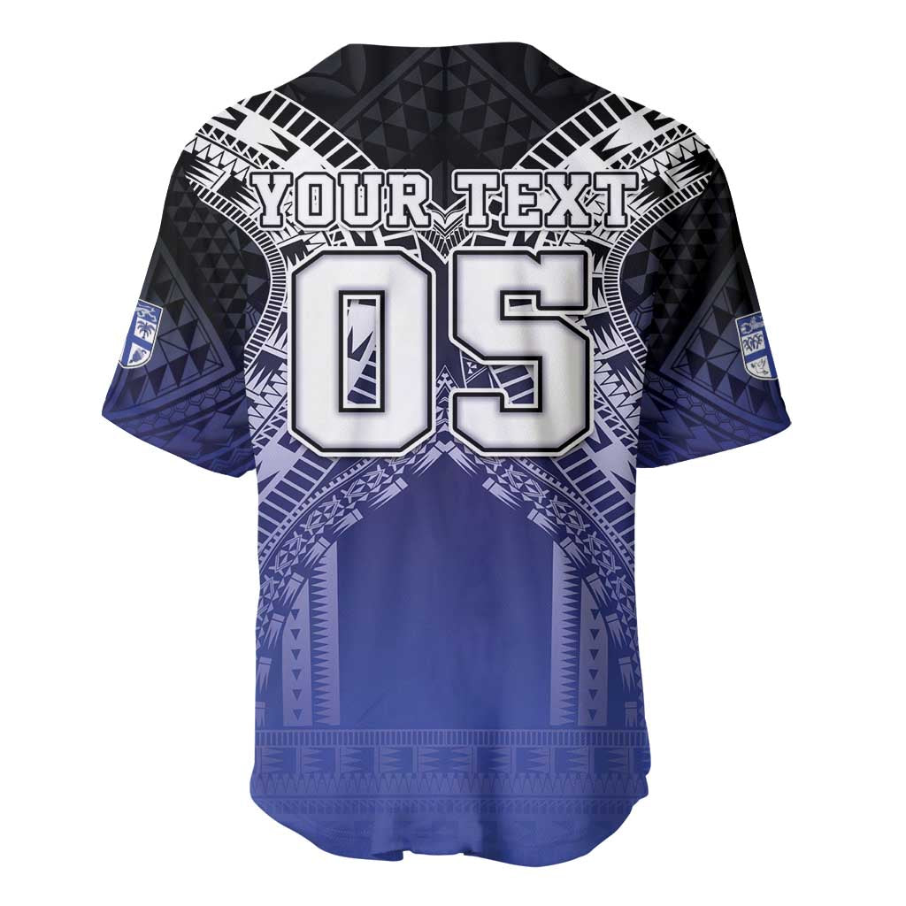 Custom Fiji Drua Baseball Jersey Fijian Tapa Pattern